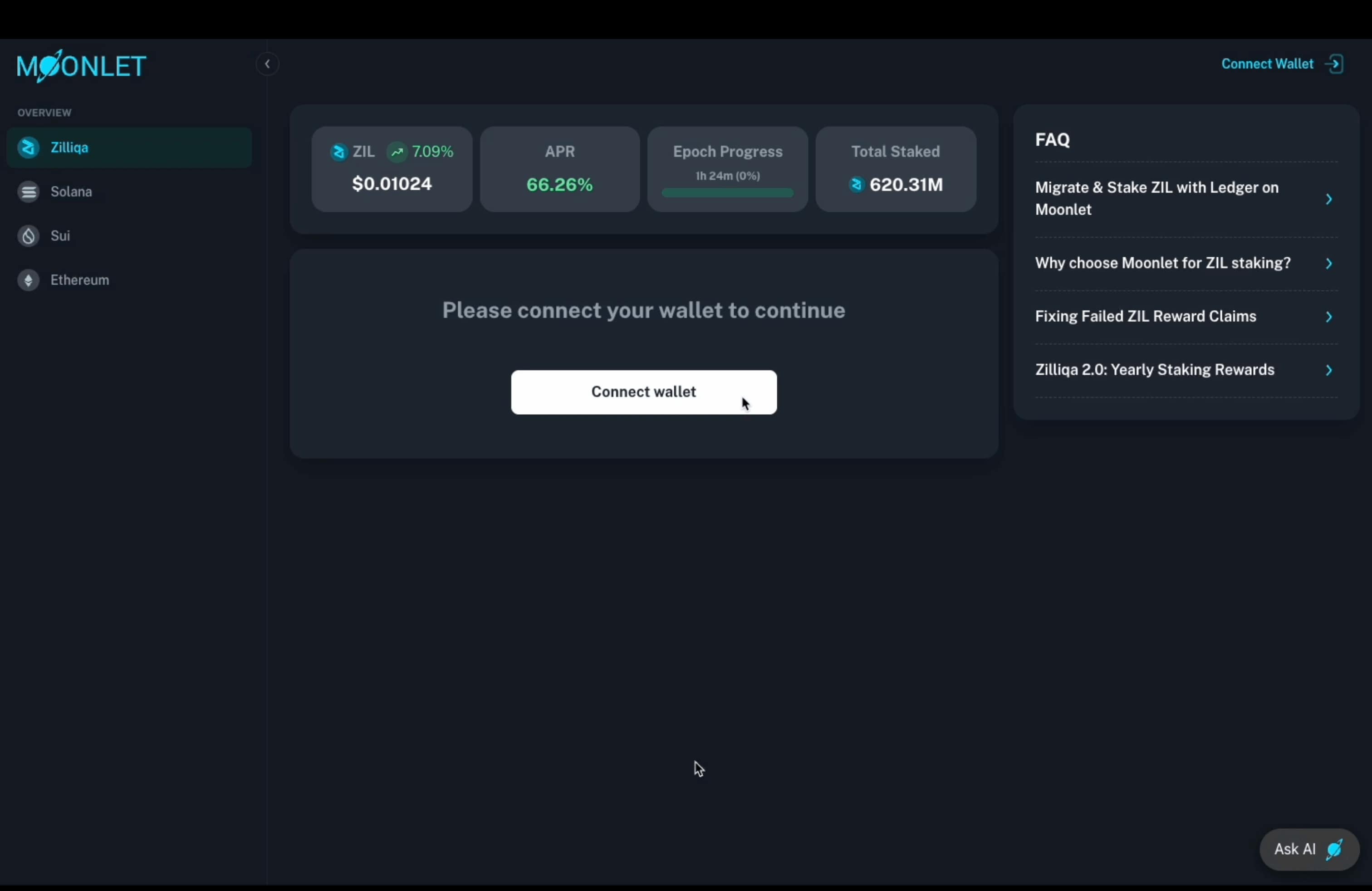 Connect Legacy Wallet