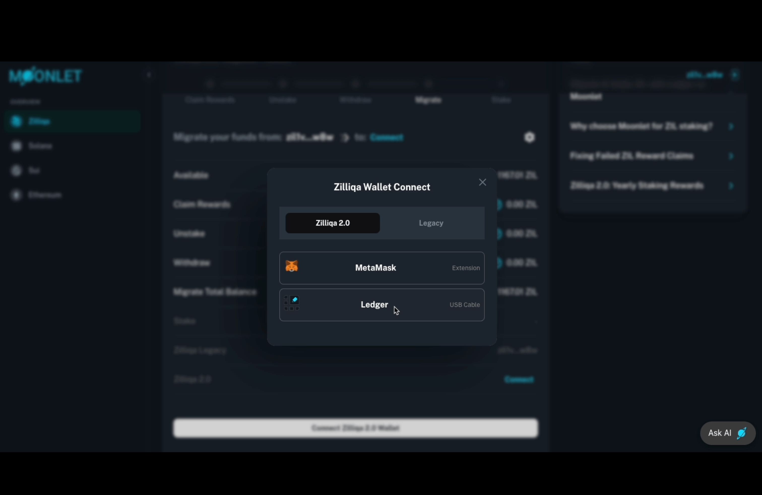 Select Wallet Type