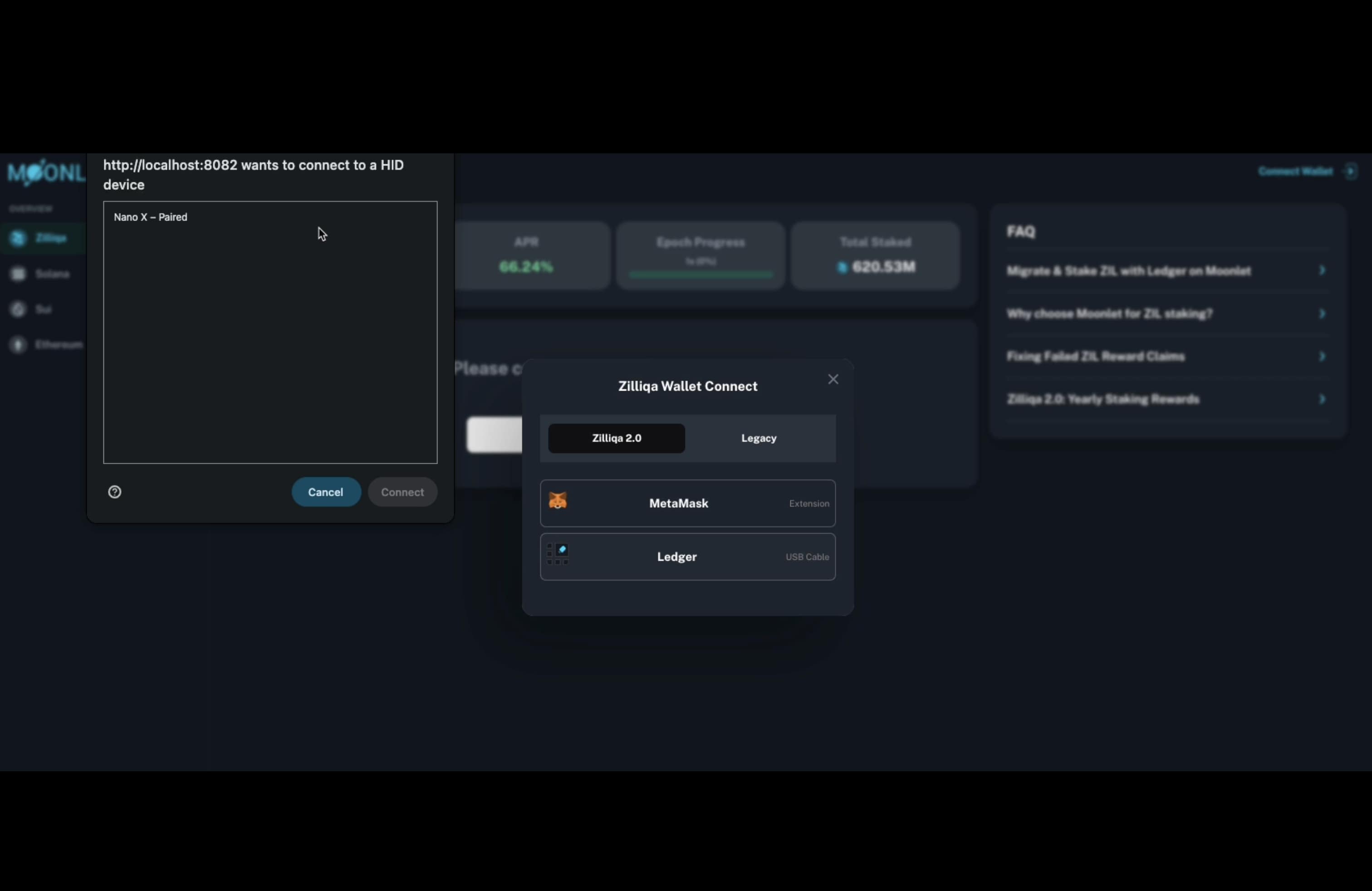 Connect Zilliqa 2.0 Wallet