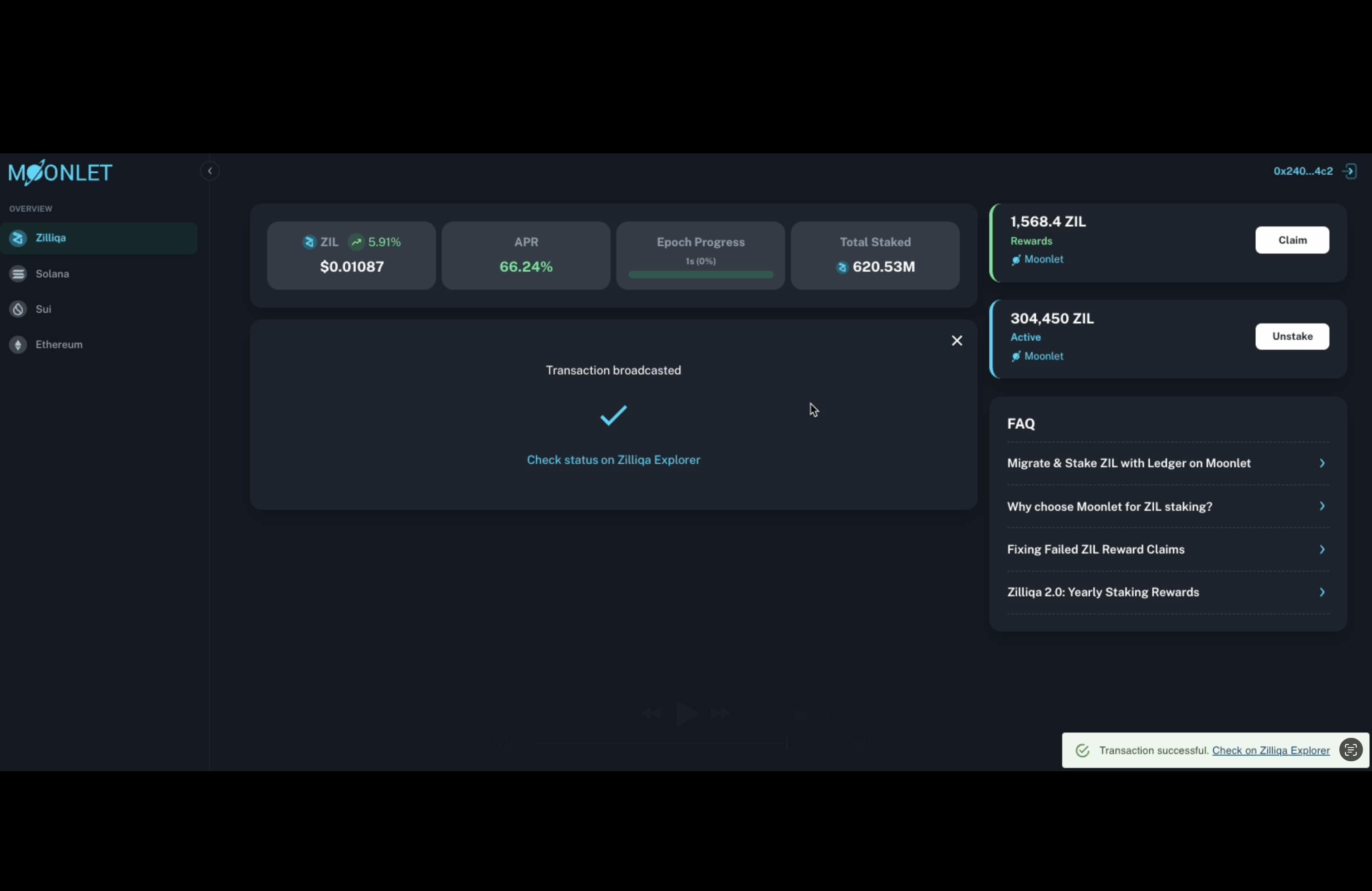 Transaction Broadcasting